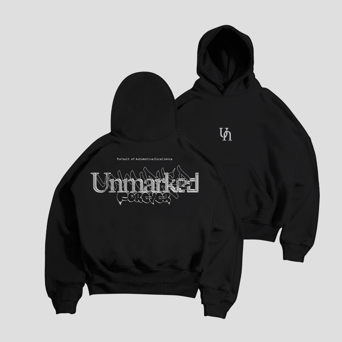 Unmarked 'Forever' Hoodie - Kuro Black