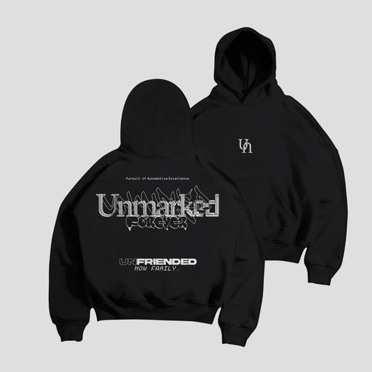 Unmarked 'Forever'  Hoodie - Kuro Black