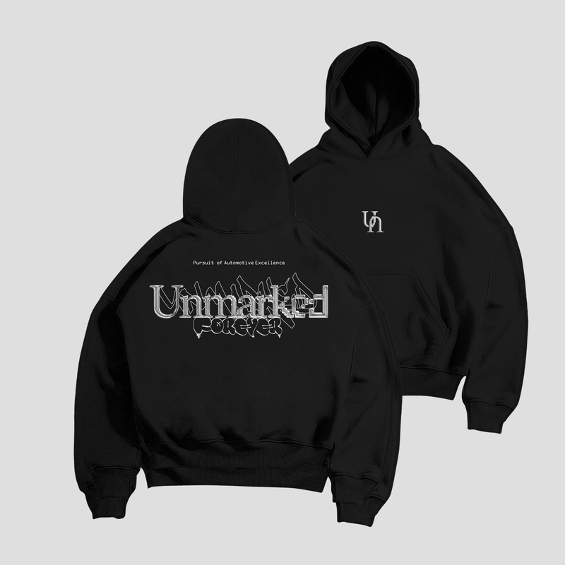 Unmarked 'Forever'  Hoodie - Kuro Black